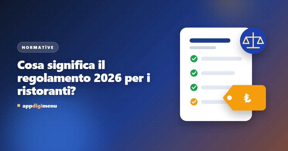 Cosa significa il regolamento 2026 per i ristoranti?